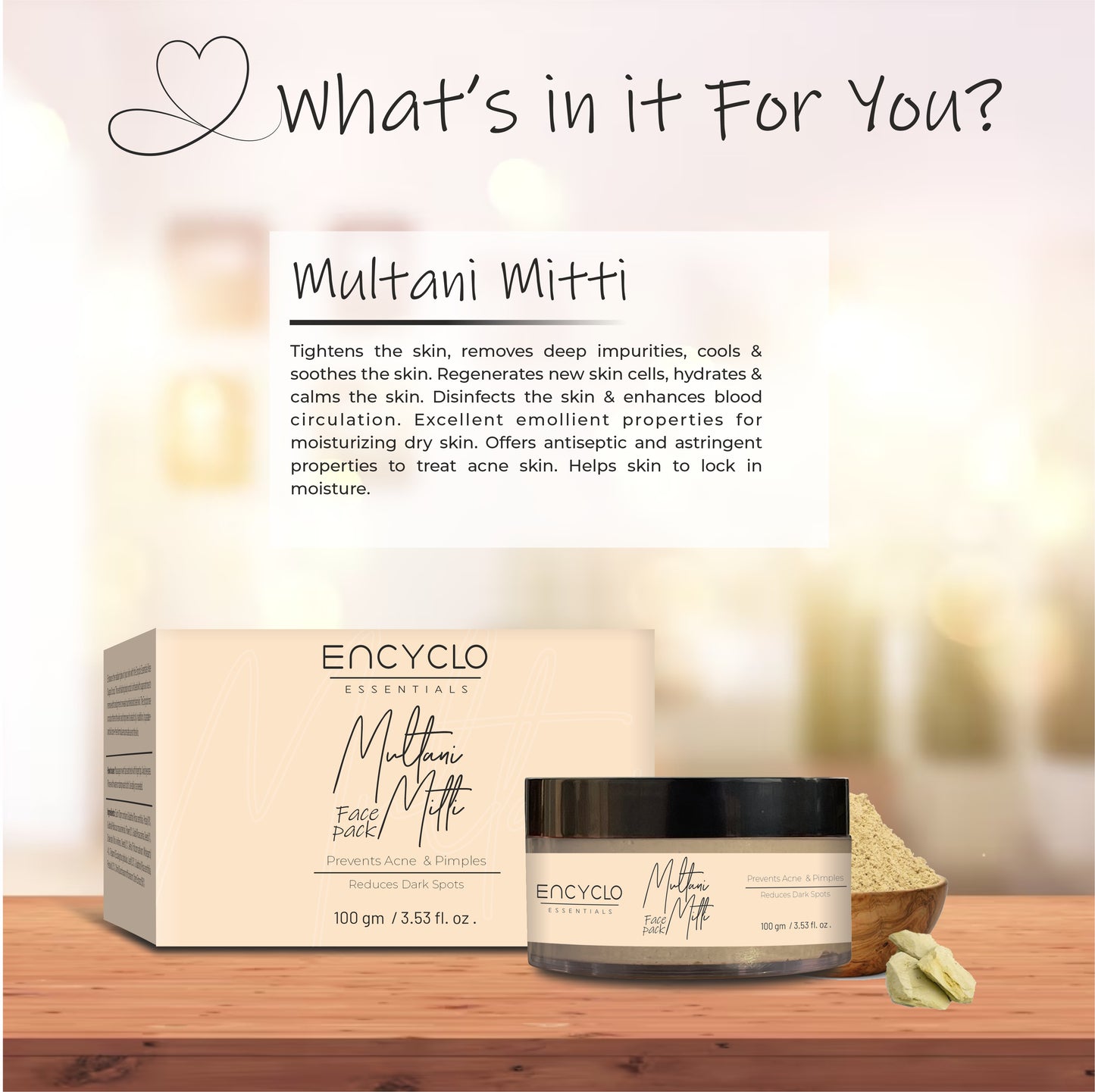 Multani-Mitti Combo-Multani Mitti Facewash And Multani Mitti Facepack