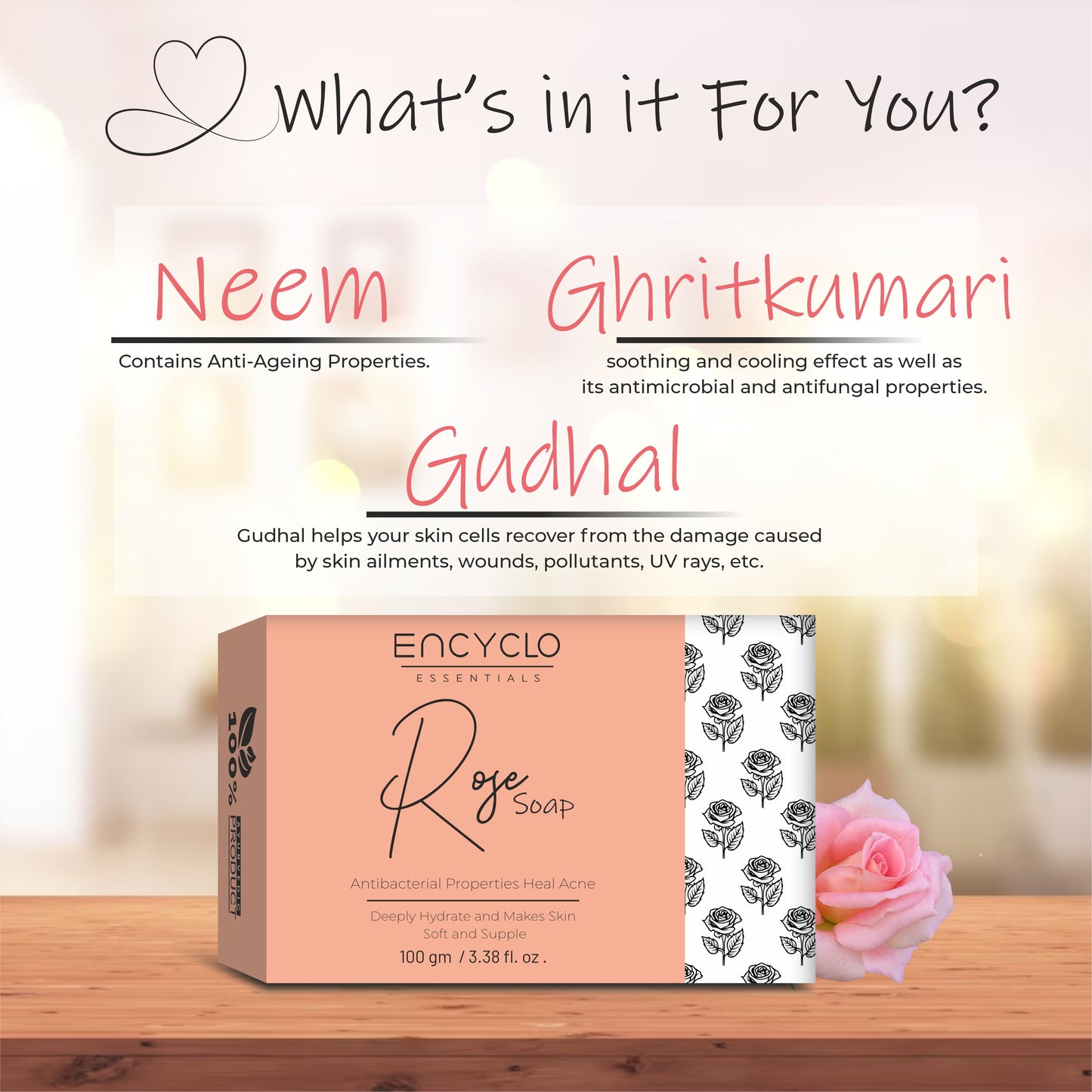 Punch Soap Combo-Aloevera Soap, Rose Soap, Neem Soap, Charcoal Soap And Coffee Soap