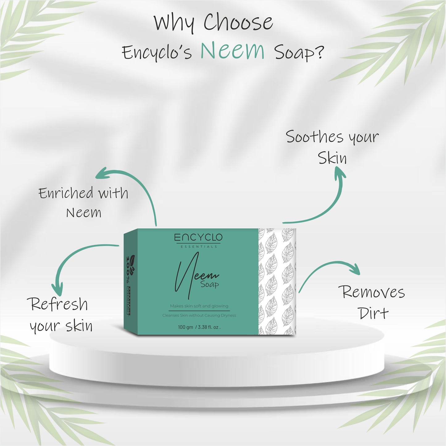 Neem Essentials Combo-Neem Face Wash, Neem Soap And Neem Shampoo