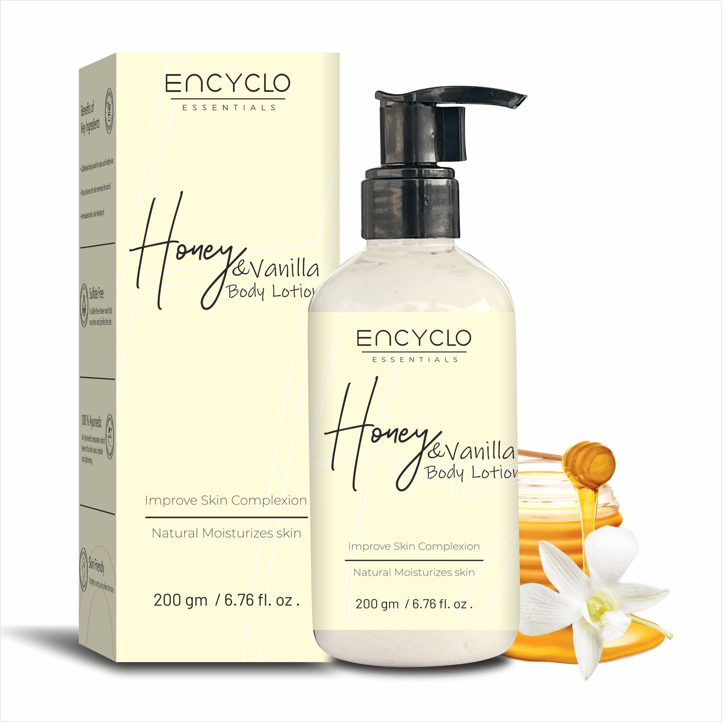 Honeybee Combo-Honey Vanilla Body Wash And Honey Vanilla Body Lotion