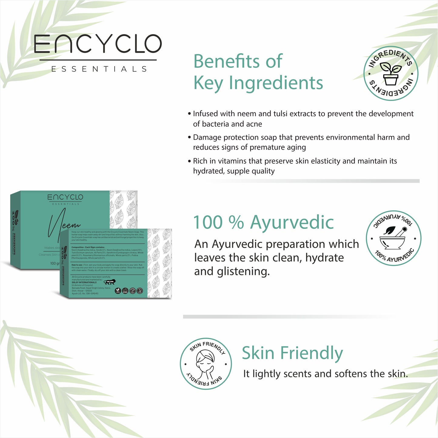 Neem Essentials Combo-Neem Face Wash, Neem Soap And Neem Shampoo