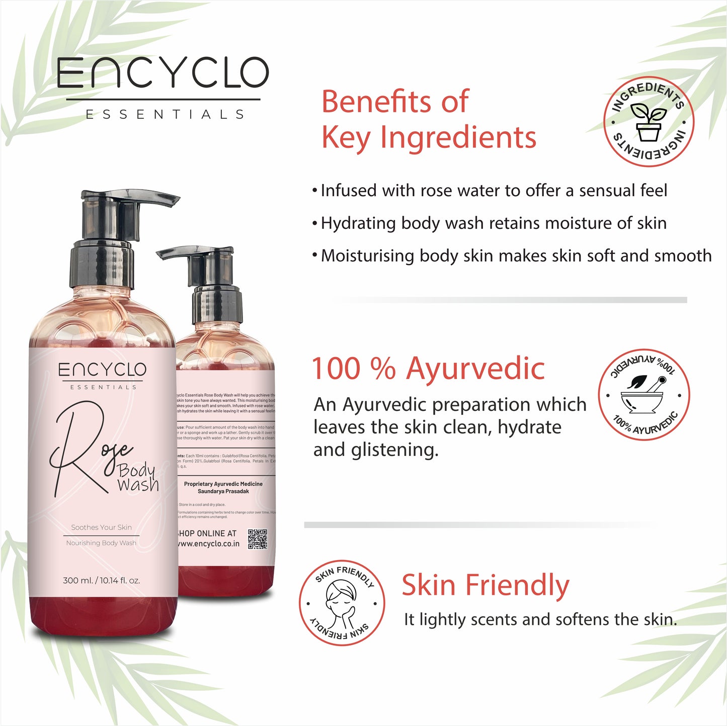 Rose Special Combo-Rose Body Wash, Rose Body Lotion And Rose Sugar Scrub