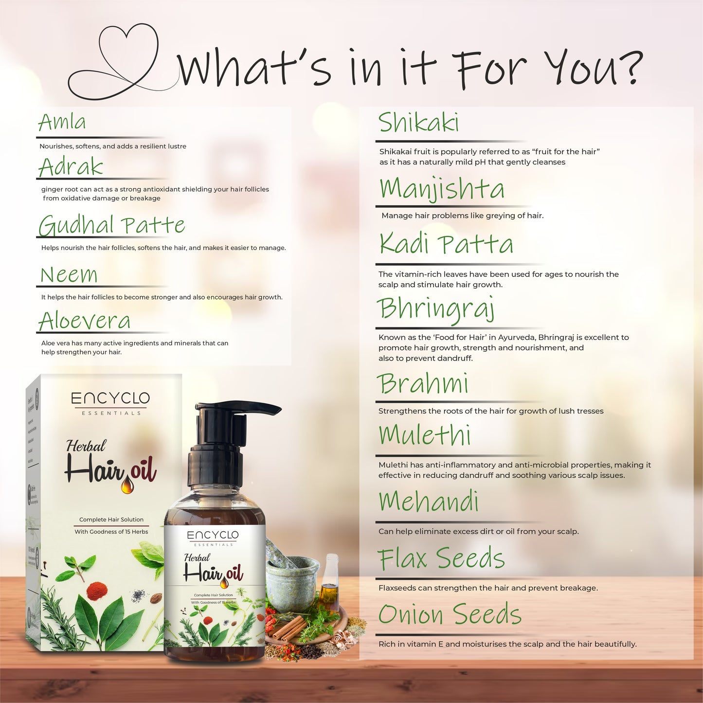 Herbal Hair Combo- Herbal Shampoo And Herbal Oil
