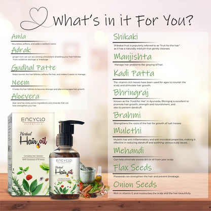 Herbal Hair Combo- Herbal Shampoo And Herbal Oil