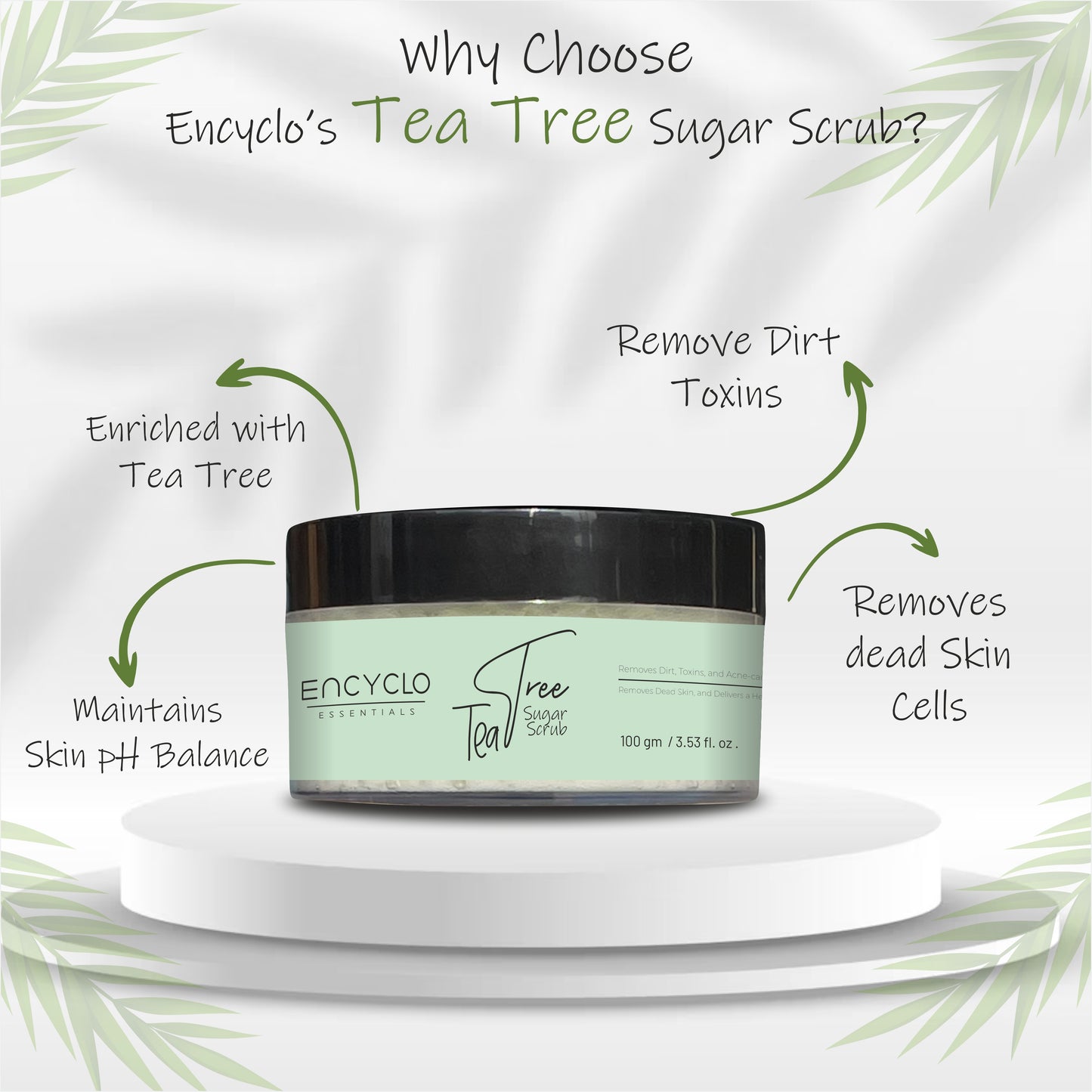 Tea Tree Combo-Tea Tree Facewash And Tea Tree Sugar Scrub