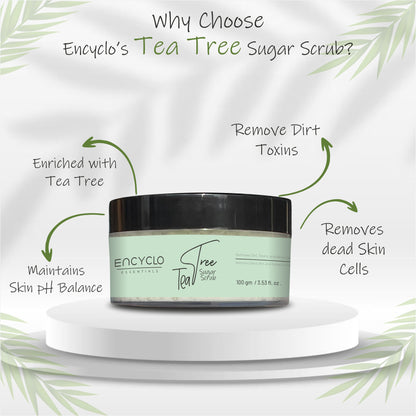 Tea Tree Combo-Tea Tree Facewash And Tea Tree Sugar Scrub
