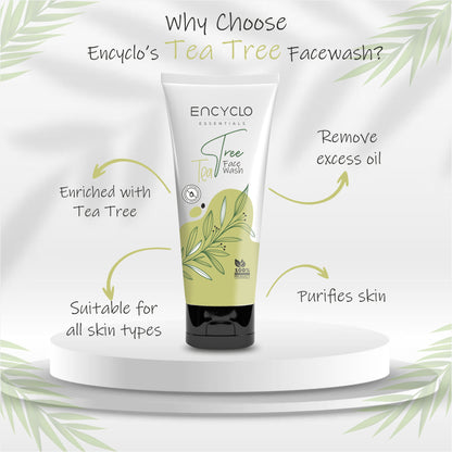 Tea Tree Combo-Tea Tree Facewash And Tea Tree Sugar Scrub