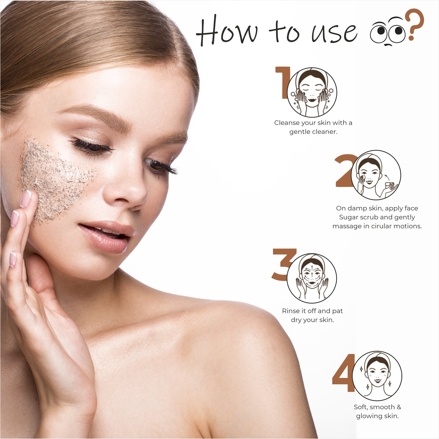 Skin Brightening Combo- Coffee Face Wash, Coffee Sugar Scrub And Coffee Honey Chandan Face Pack